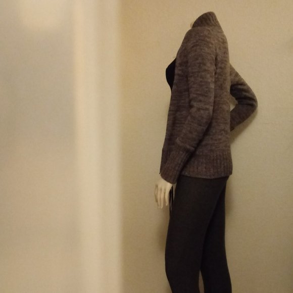 Moda Intl Grey Asymmetrical Sweater Jacket - Picture 7 of 16